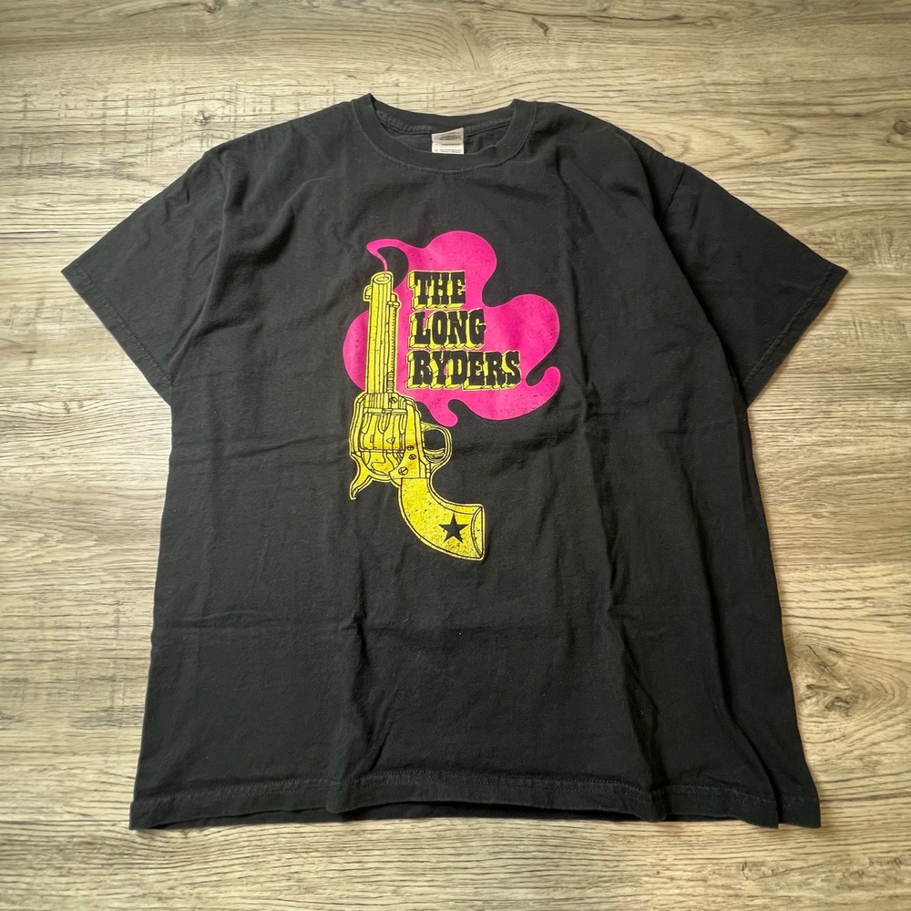 Gildan The Long Ryders T-Shirt Mens Large Black 2009 Tour Band Graphic Tee V51